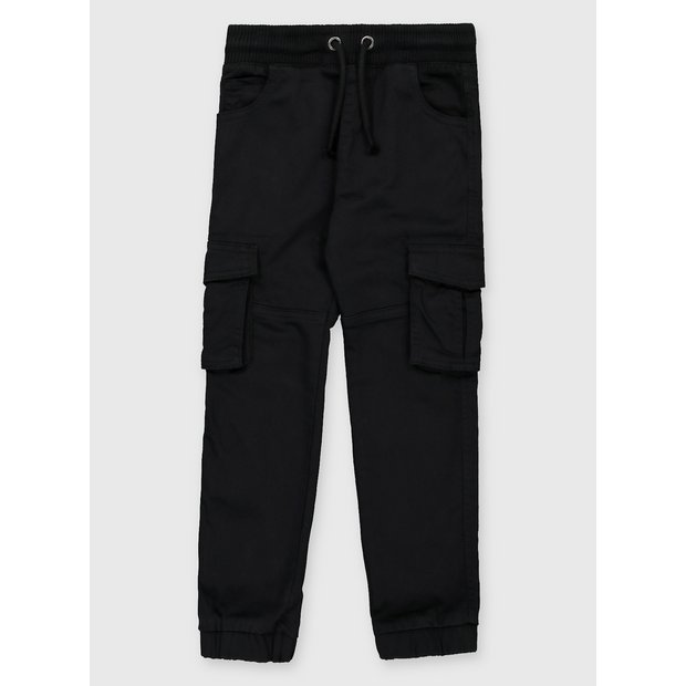 name it kids Regular Fitted Cargo Pants black (nkmryan) by Spielwerk