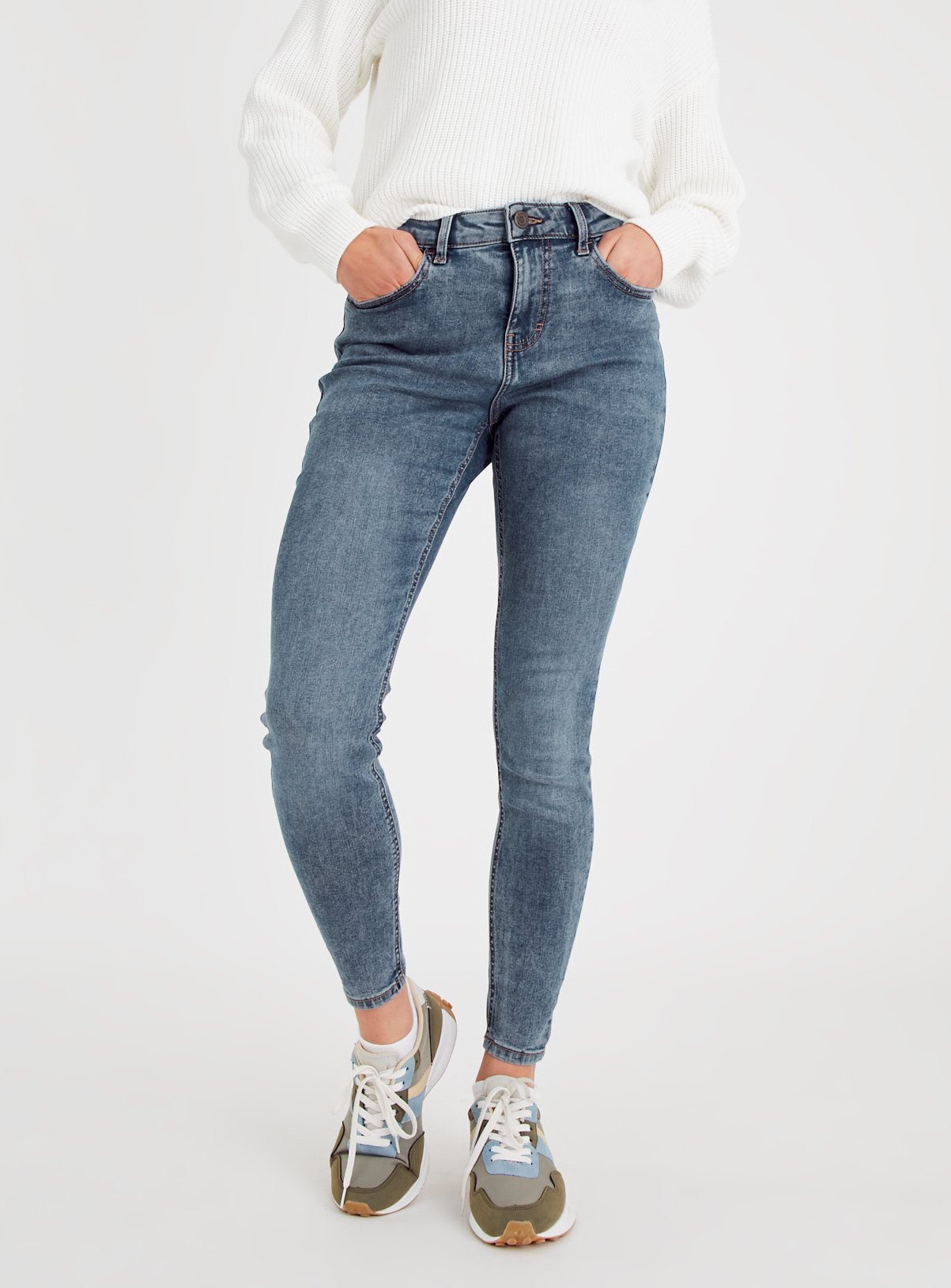 Denim Skinny Jeans With Stretch 14R