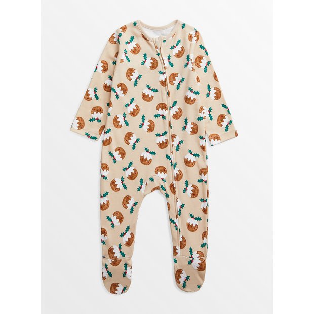 Christmas 2024 pudding sleepsuit