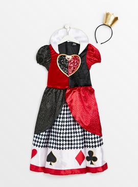 Disney Queen Of Hearts Fancy Dress Costume 