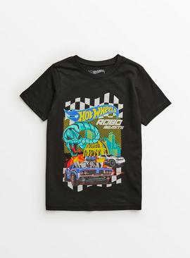 Hot Wheels Black Racing Graphic T-Shirt 