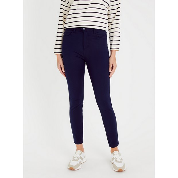 Navy treggings sales