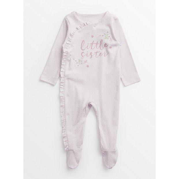 Little 2025 sister sleepsuits