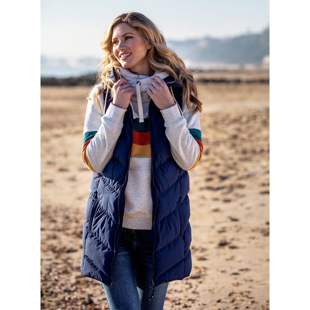 Buy BRAKEBURN Hooded Longline Gilet 10 Coats Tu