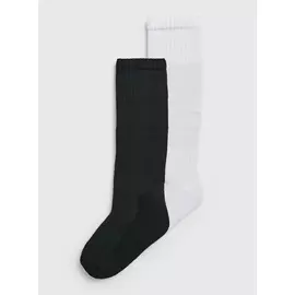 Black & White Football Socks 2 Pack