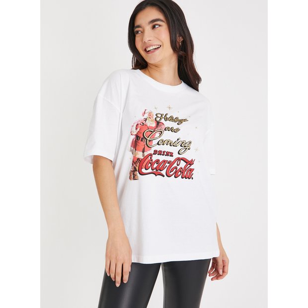 Buy Coca Cola White Christmas T Shirt 22 T shirts Tu