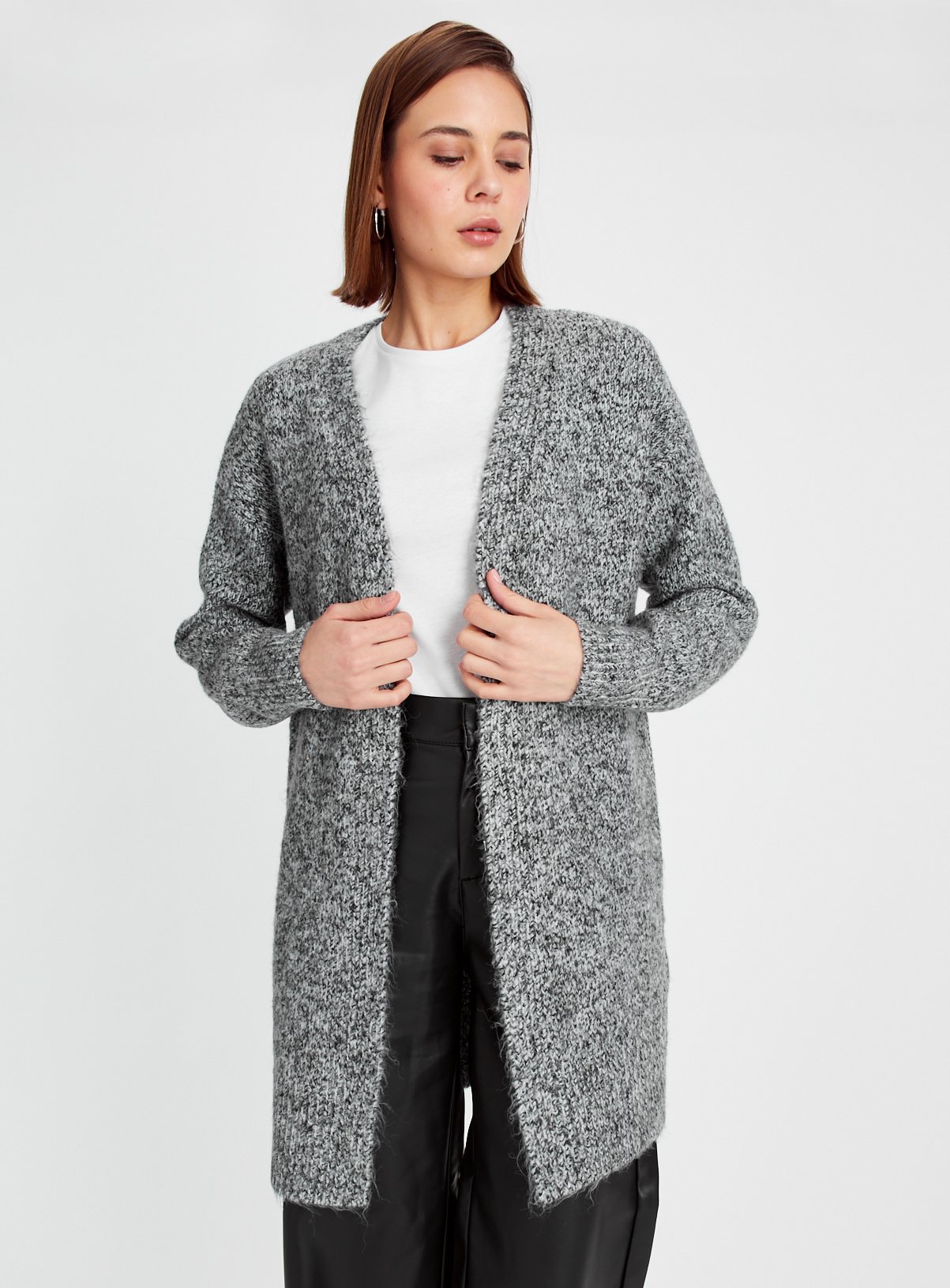 Blue Twist Knit Cardigan 
