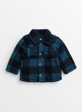 Blue Check Shacket 6-9 months