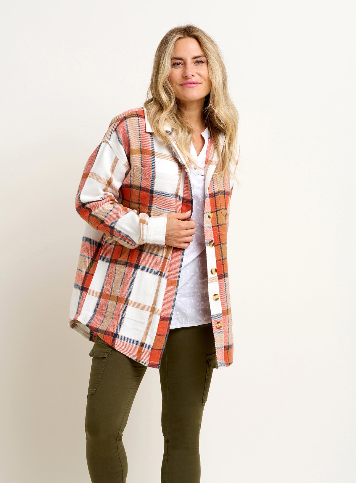 BRAKEBURN Pumpkin Flannel Shacket 
