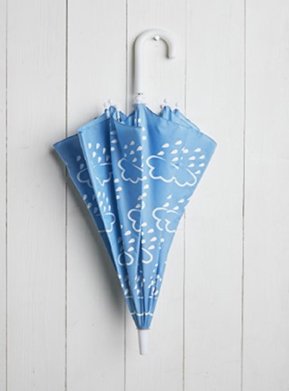 GRASS & AIR Little Kids Colour Revealing Kids Umbrella In Navy 