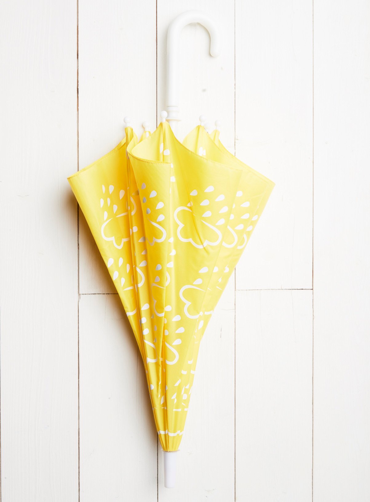 GRASS & AIR Little Kids Colour Revealing Kids Umbrella In Yellow One Size