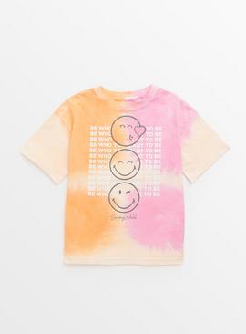 SmileyWorld Pink Tie Dye Graphic T-Shirt 