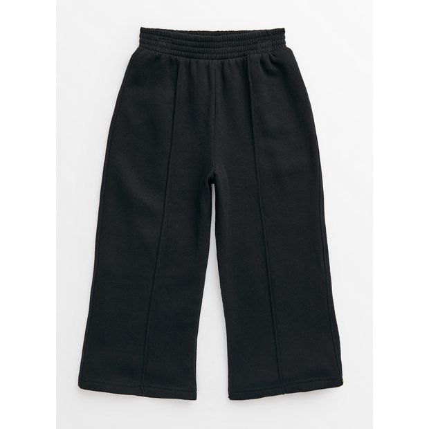 Wide-leg Joggers - Black - Kids