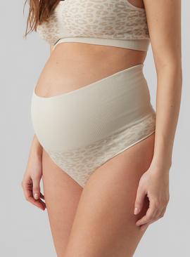 Spdoo Lingerie Women's Plus Size Maternity Panties High Cut Cotton Over  Bump Underwear Brief 