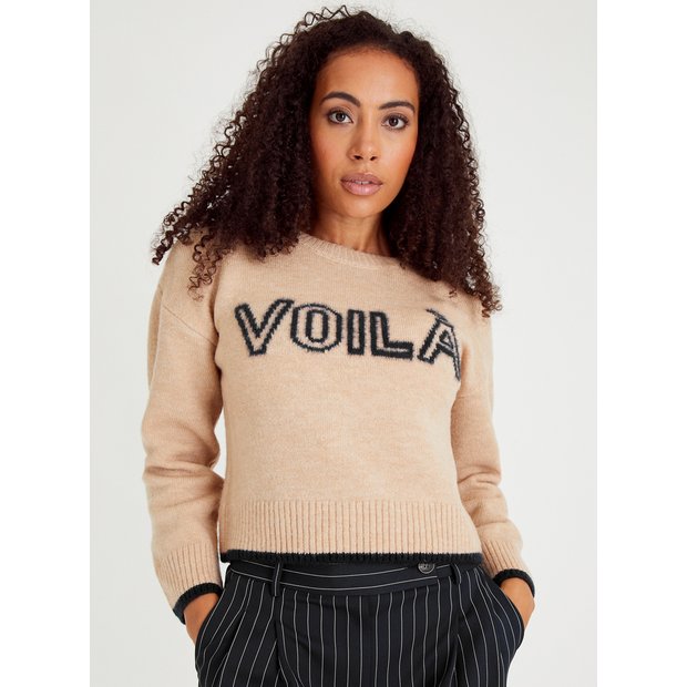 Womens deals slogan jumper