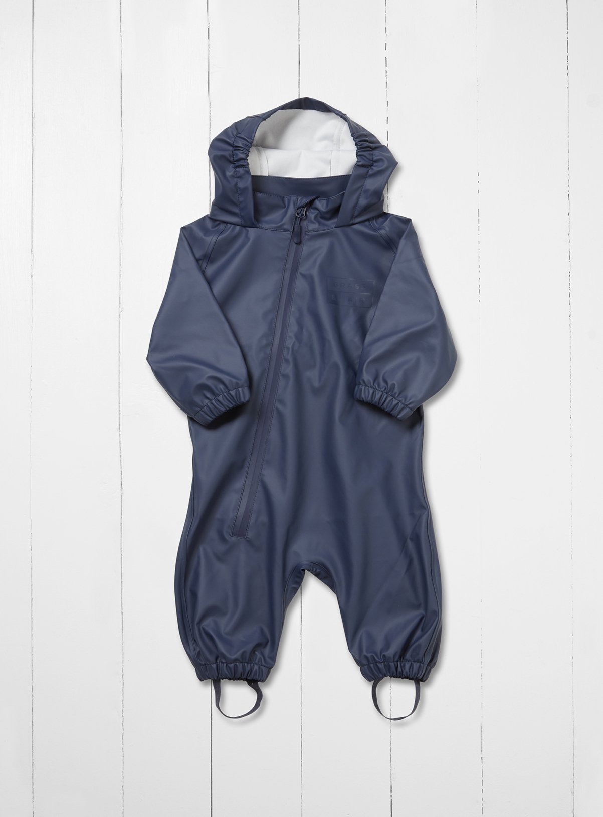 GRASS & AIR Little Kids Navy Puddlesuit 9-12 months