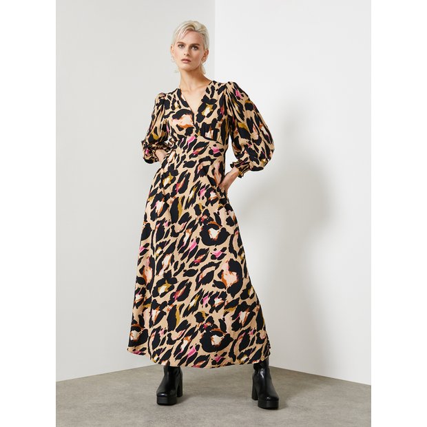 Sainsburys animal print dress sale