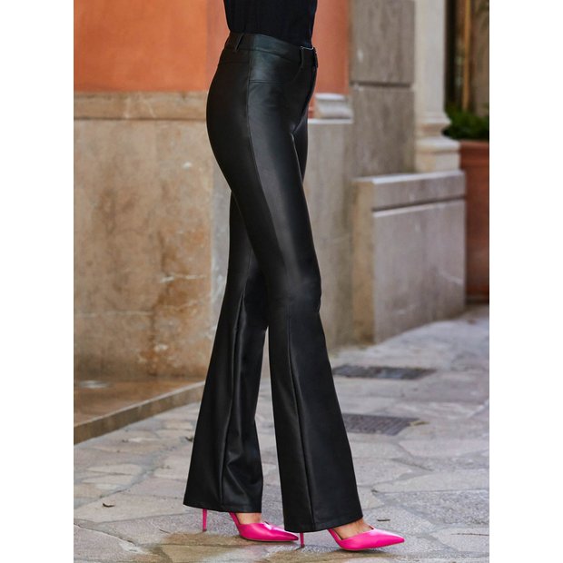 Buy Sosandar Black Kick Flare Trousers from Next USA