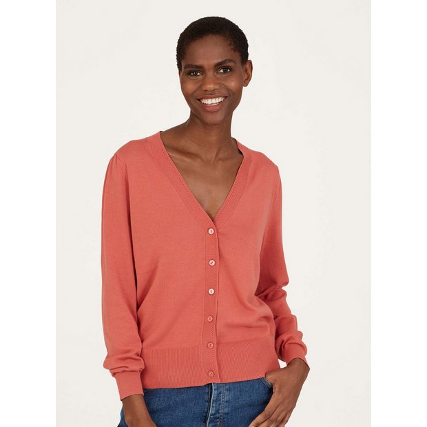 Buy THOUGHT Dotti Organic Cotton V-Neck Cardigan 8 | Cardigans