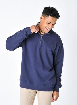 BURGS Torpoint Quarter Zip Front Sweater 