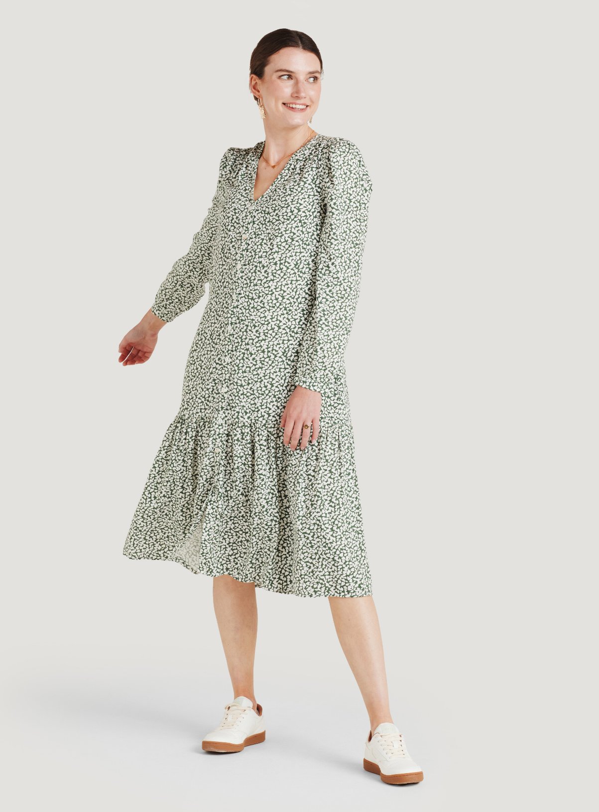 THOUGHT Mapel Button Down Dress 16