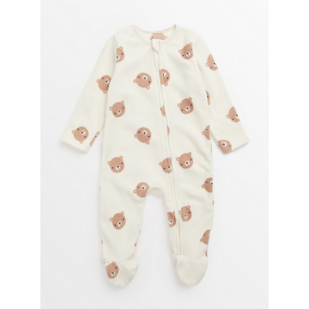 Baby girl hot sale fleece sleepsuits