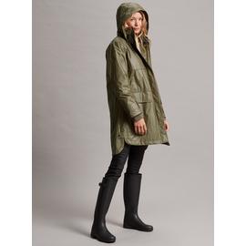 Four seasons long waterproof top wax coat black tulip
