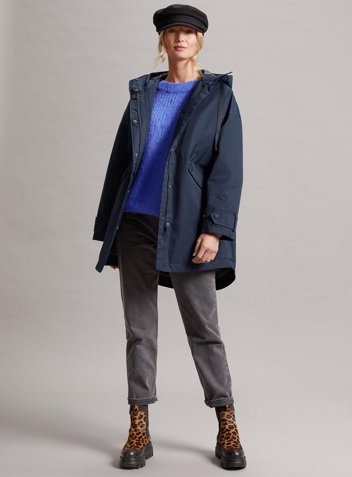 FOUR SEASONS Oversized Waterproof Anorak Jacket 