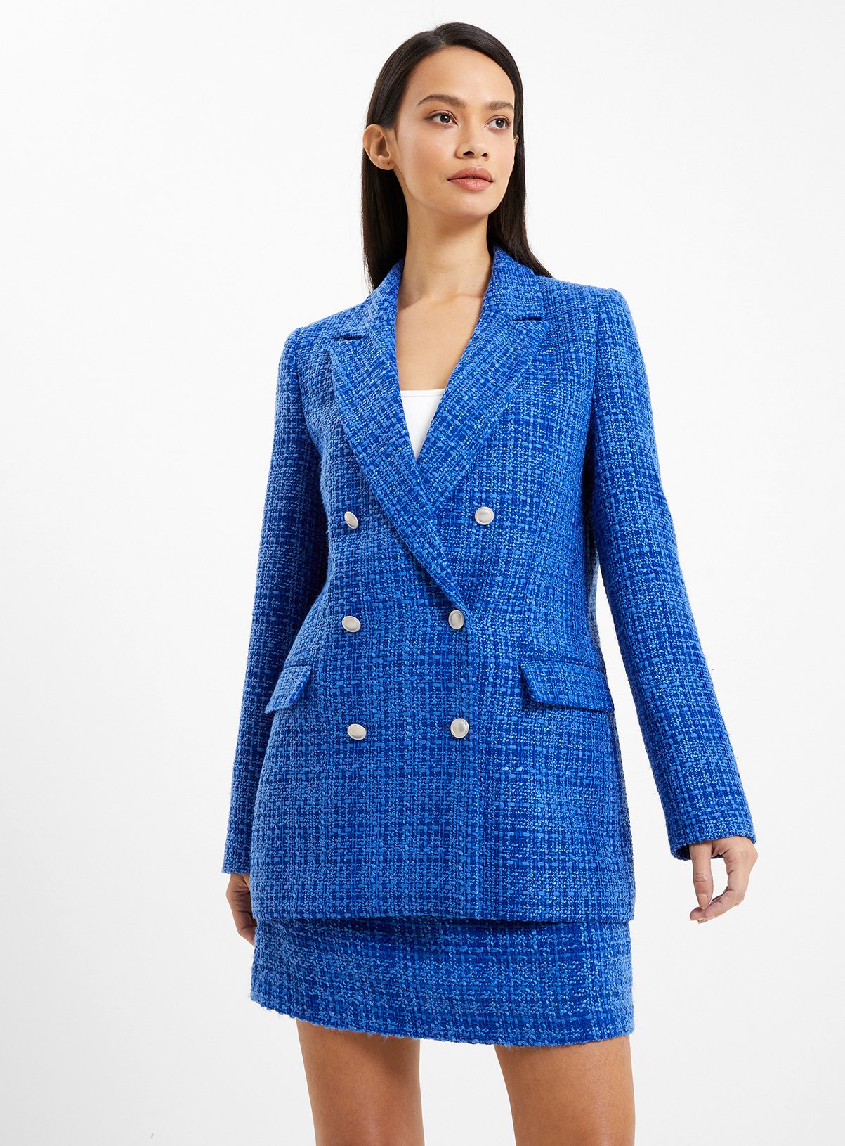 FRENCH CONNECTION Azzurra Tweed Jacket XL