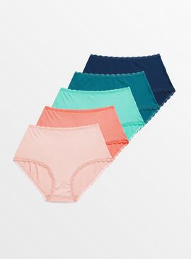 Buy Black Short Microfibre Knickers 5 Pack from the Next UK online