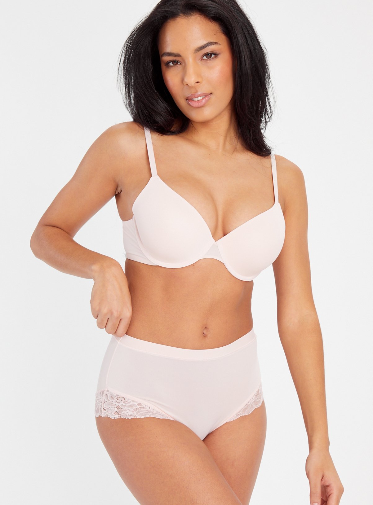 Light Pink Lace Full Knickers 16