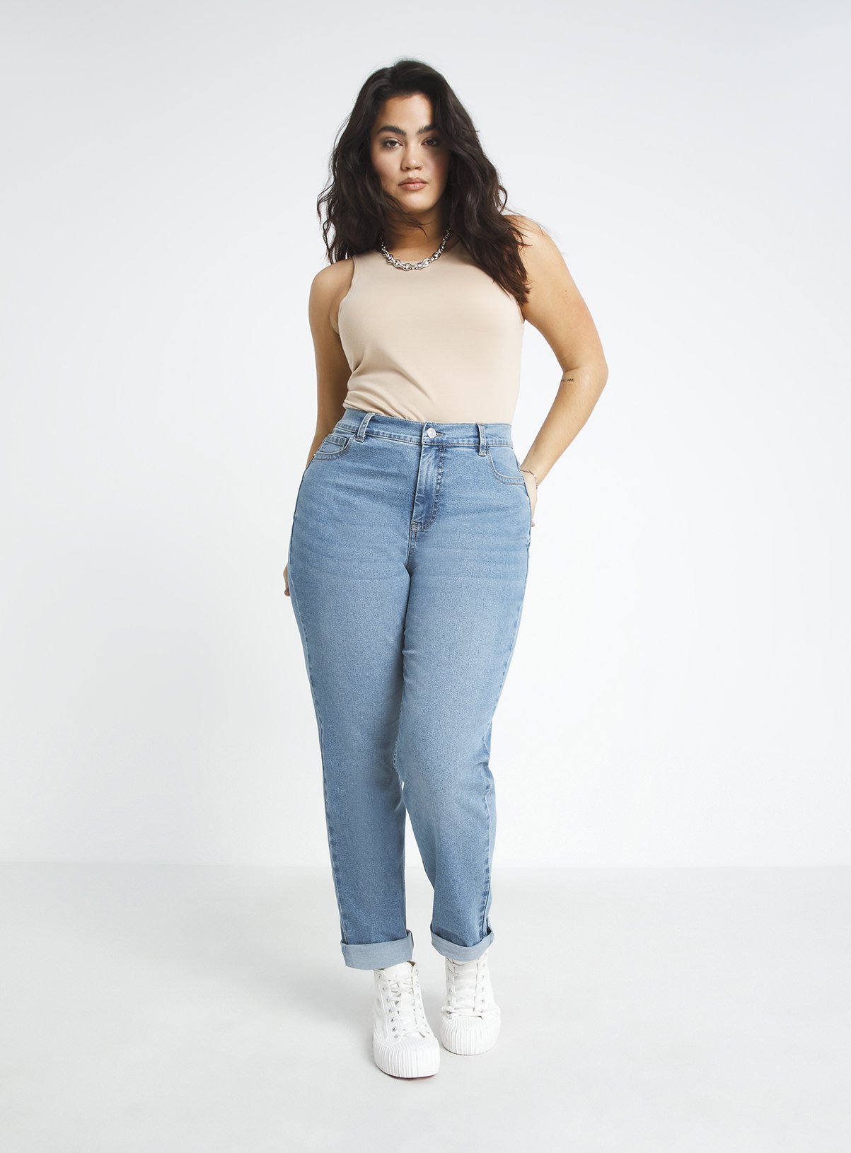 SIMPLY BE 24/7 Mid Vintage Boyfriend Jean