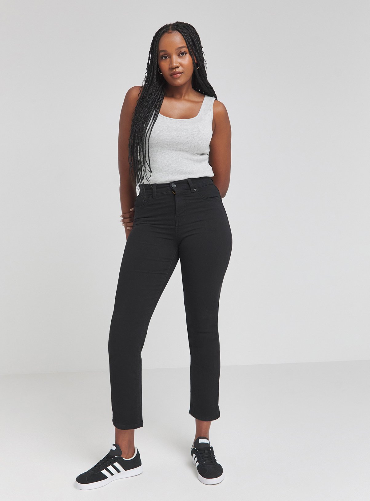 SIMPLY BE 24/7 Black Straight Leg Jean 