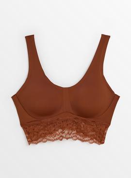 Chocolate Brown Invisible Finish Bralette 