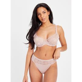 Buy Latte Nude Recycled Lace Full Cup Bra 38B, Bras