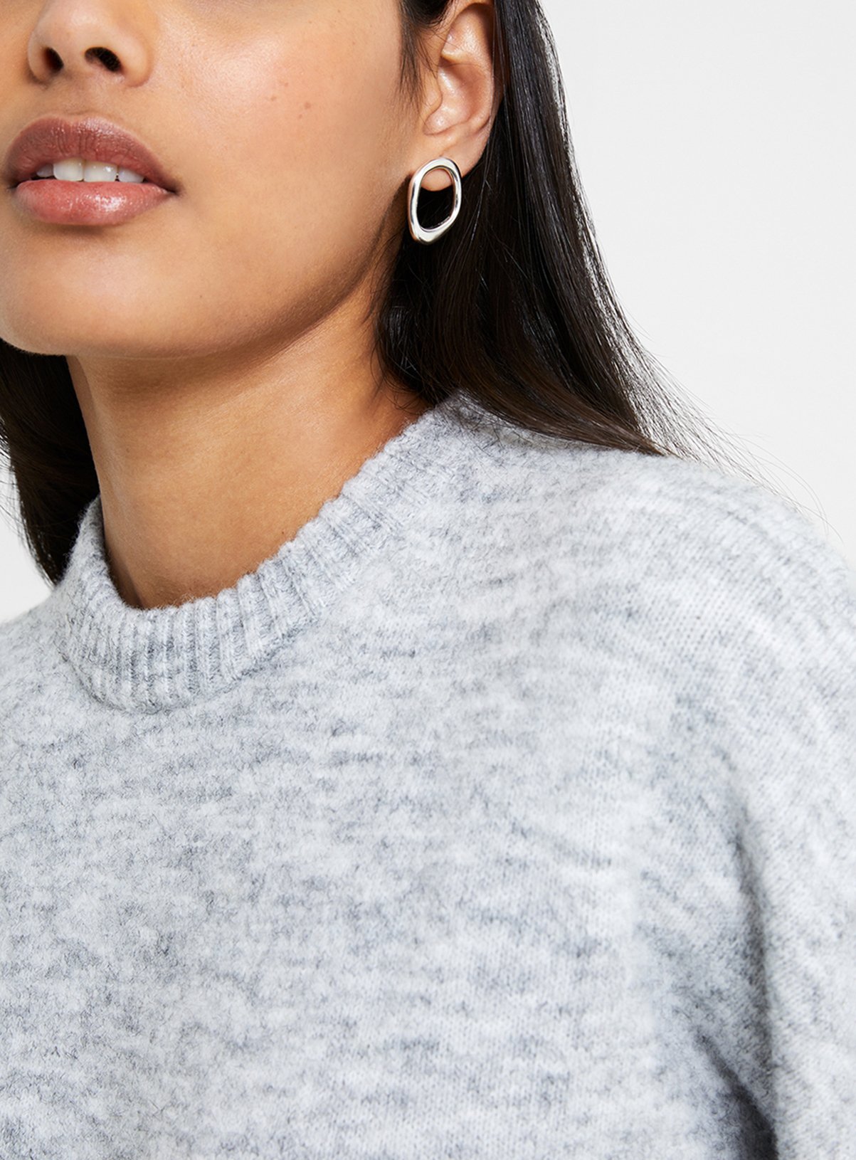 FRENCH CONNECTION Kezia Long Sleeve Crew Neck Drawstring Jumper 