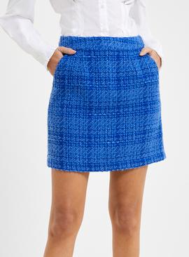 FRENCH CONNECTION Azzurra Tweed Mini Skirt 