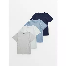 Blue Short Sleeve T-Shirt 4 Pack