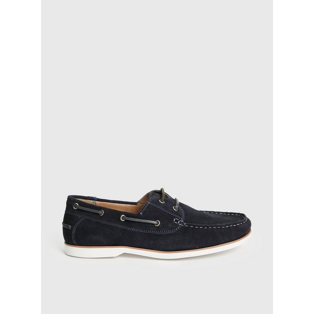 Navy suede hot sale boat shoes