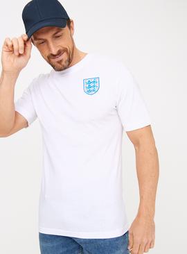 White Football England Crest T-Shirt 