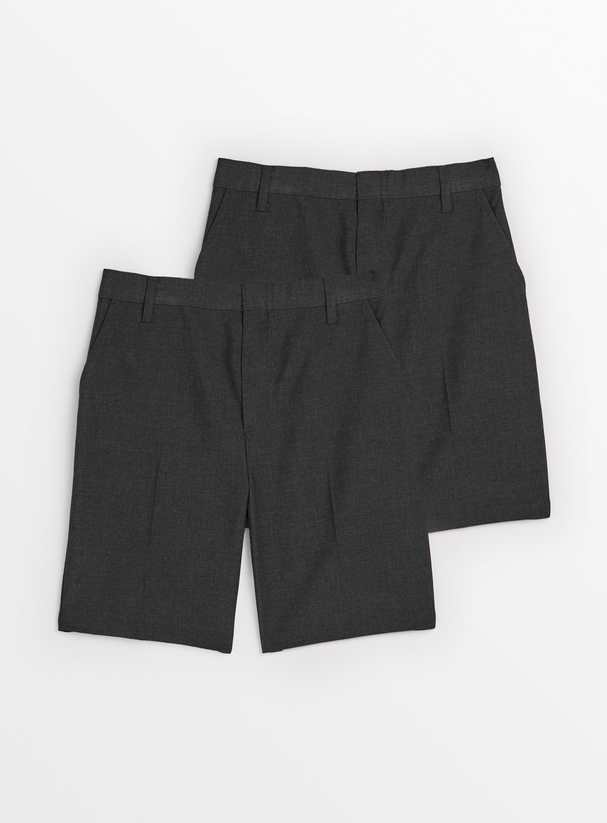 2 Pack Grey 'Dress with Ease' Classic Shorts 11 years