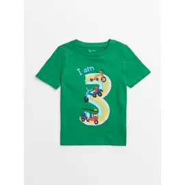 I Am 3 Green Birthday T-Shirt