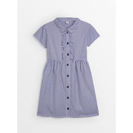 Generous fit sales gingham school dress