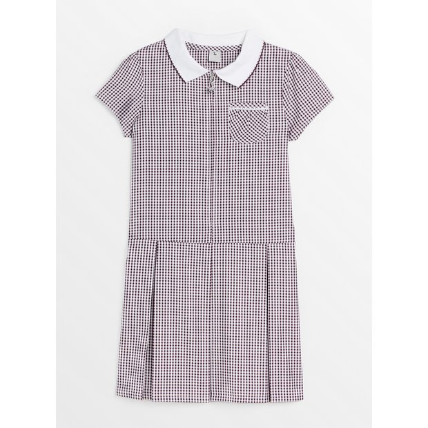 Black gingham school store dress