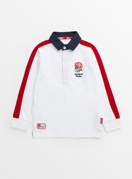 England White Rugby Shirt 