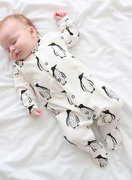 FRED & NOAH Milk Penguin Sleepsuit 