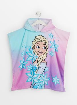Disney Frozen Lilac Towelling Hooded Poncho One Size