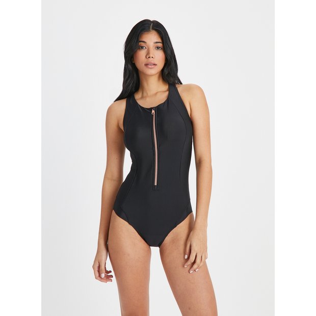 Buy Black Post Surgery Zip-Through Swimsuit 8, Swimsuits