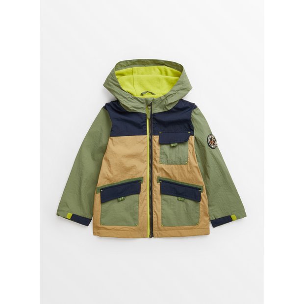 Buy Green Colour Block Mac Coat 1.5 2 years Coats and jackets Tu