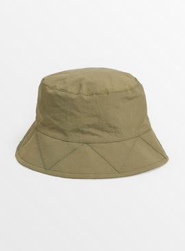 Khaki Technical Bucket Hat 